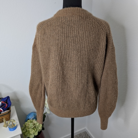 💘 Everlane The Cocoon Crew in Alpaca in Tiger’s Eye Tan Women’s Size Small - Picture 7 of 9